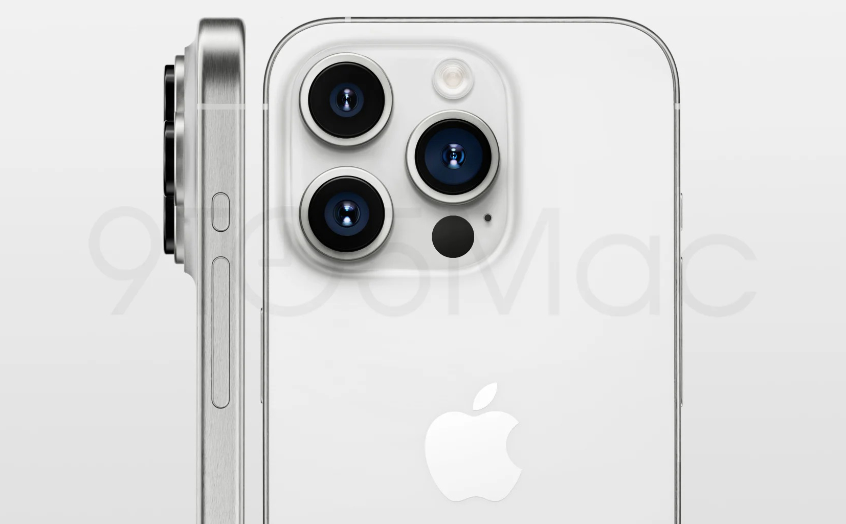 Thêm hình render iPhone 15 Pro: khung titan, các nút cảm ứng lực mới, module camera to hơn…?